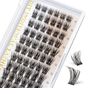 Př&iacute;rodn&iacute; řasy D Curl Lashes DIY Individu&aacute;ln&iacute; shluky řas