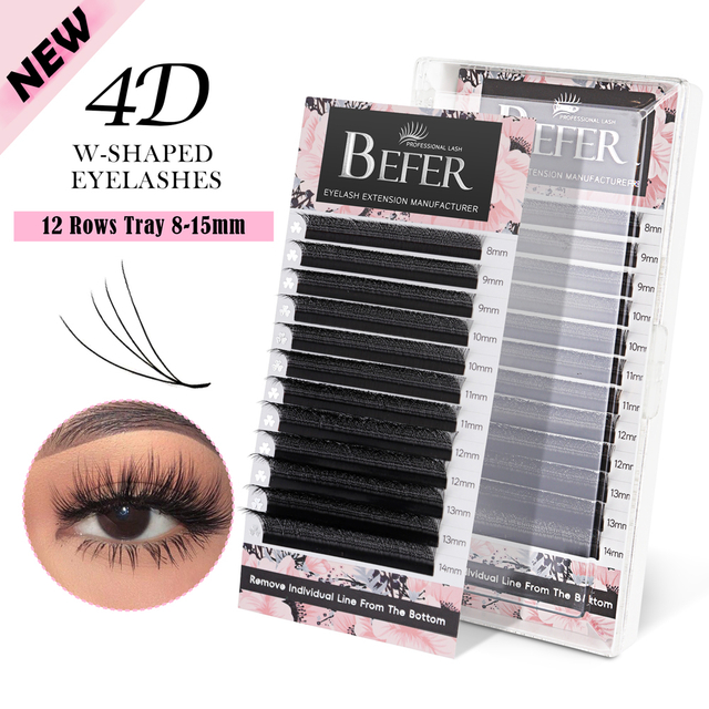 Eis&iacute;nteachta&iacute; Eyelash Cruth 4D W S&iacute;neadh Premade Fan Lash