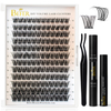 D Curl Eyelash Clusters DIY တစ်ဦးချင်း Lashes Cluster အစုံ