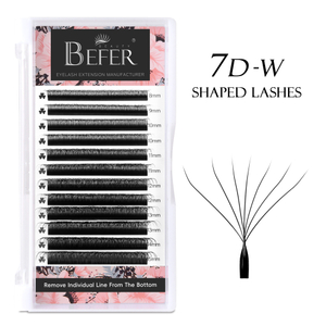 BEFER 7D W Shaped Premade Fans &Ouml;gonfransf&ouml;rl&auml;ngning