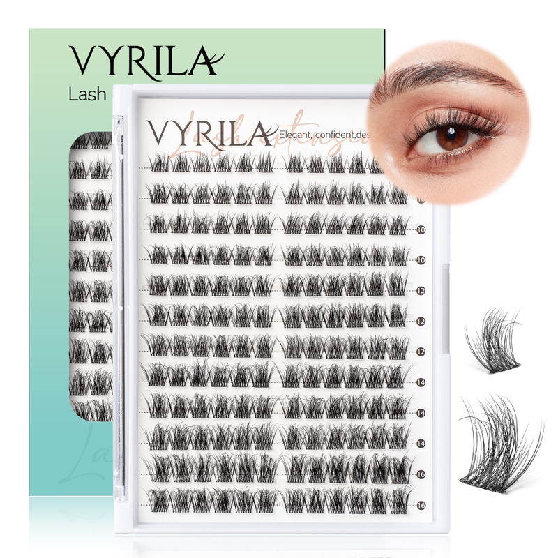Př&iacute;rodn&iacute; prodloužen&iacute; řas DIY Lash D Curl Lash Clusters