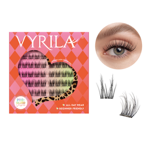 VYRILA Samolep&iacute;c&iacute; shluky řas Bez nutnosti lepidla DIY Prodlužov&aacute;n&iacute; řas Přenosn&eacute; předlepen&eacute; řasy