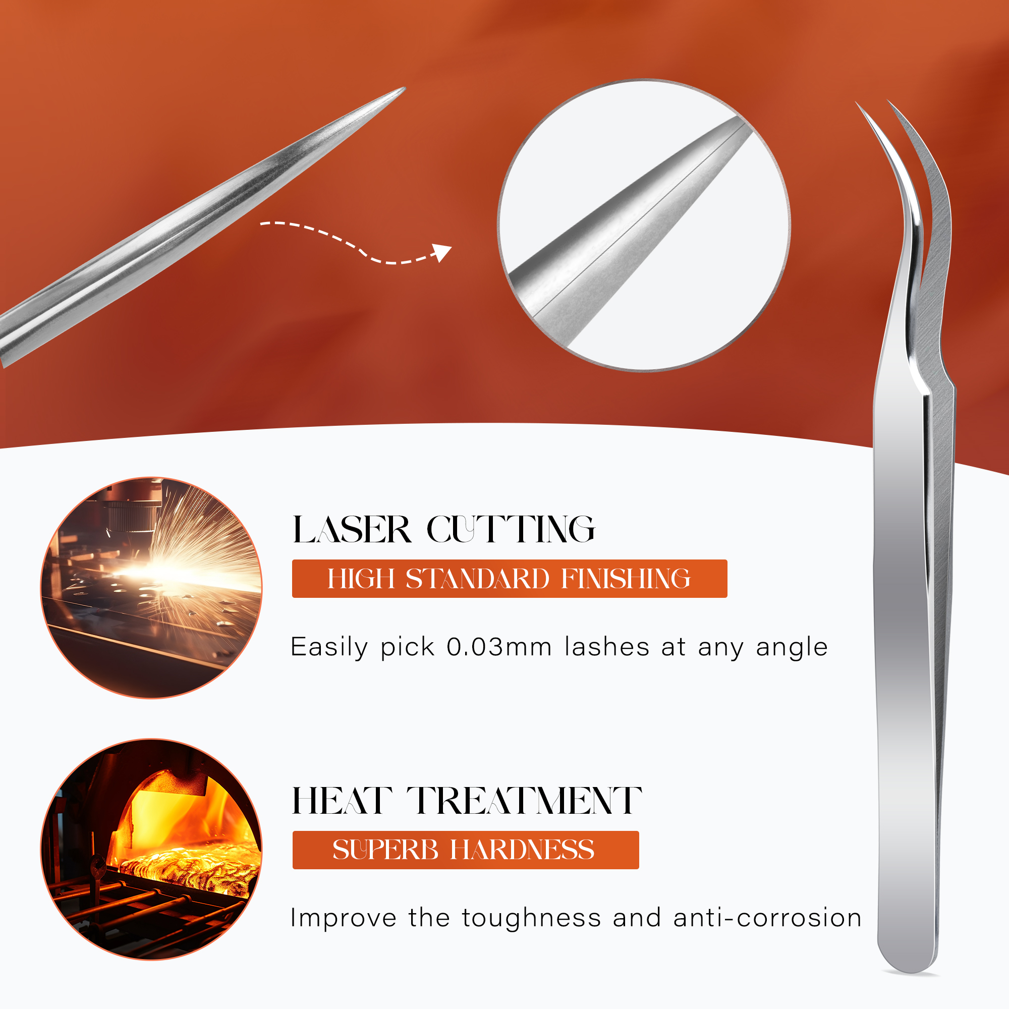 Lash Tweezer Professional Volume tekoripsien levitysty&ouml;kalu