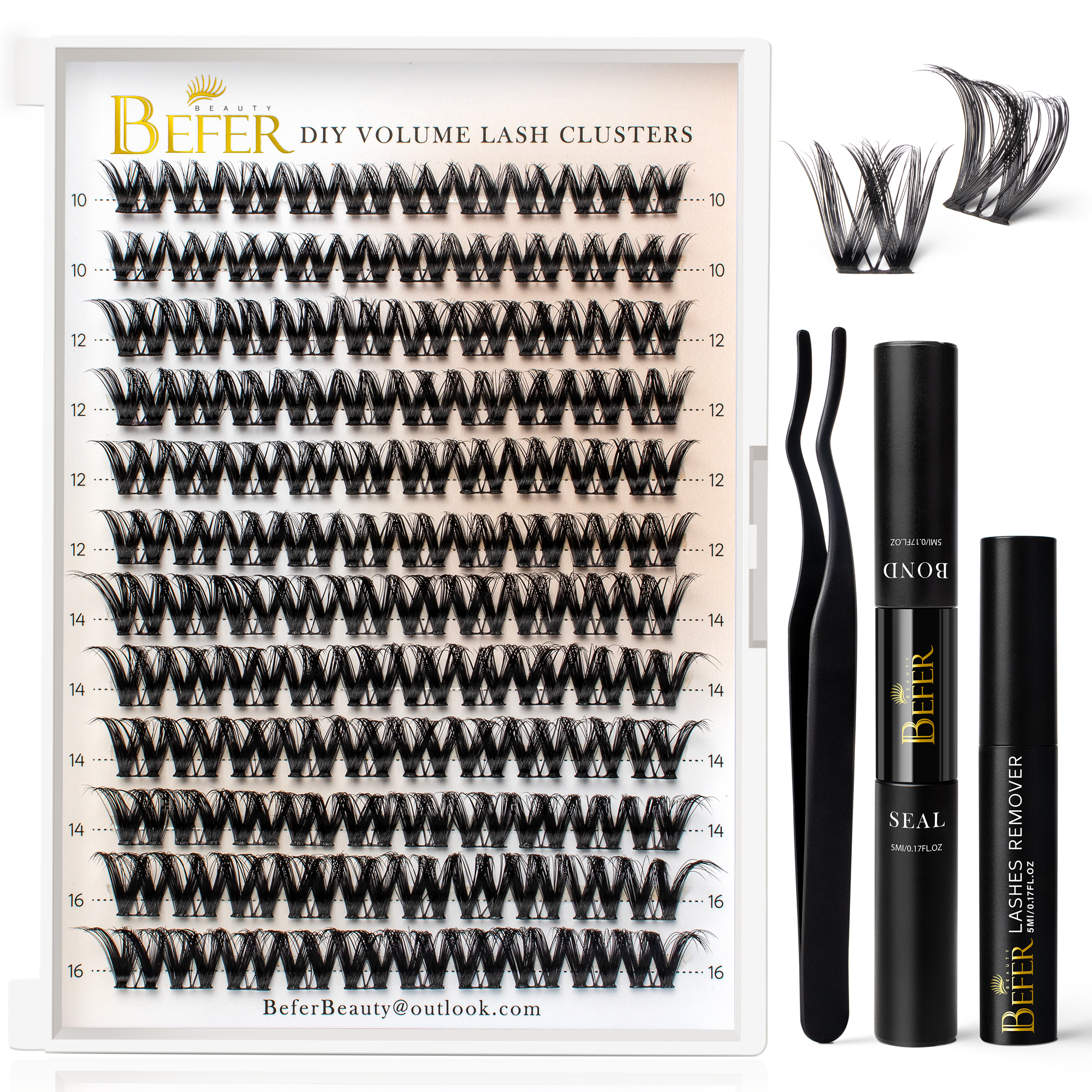 D Curl Eyelash Cluster DIY Individual Lashes Cluster k&eacute;szlet