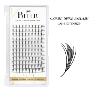 BEFER Comic Spire Eyelashes Pteris 自動開花既成ファンまつげ
