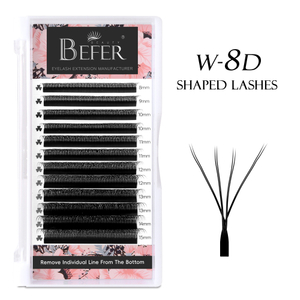 BEFER W 8D Shaped Premade Fans &Ouml;gonfransf&ouml;rl&auml;ngning