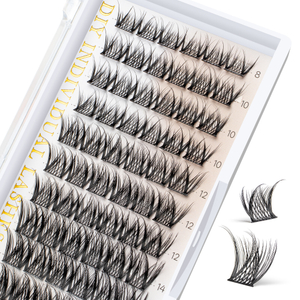 Individuelle &oslash;jenvipper 72 stk Lash Wispy Lash Clusters