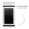 Klassieke Individuele Wimperverlengings Swart Professionele Sagte Natuurlike Sy Vals Wimpers