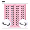 20 Pairs 3D Wispy Lashes အတုမျက်တောင် Faux Mink မျက်တောင်