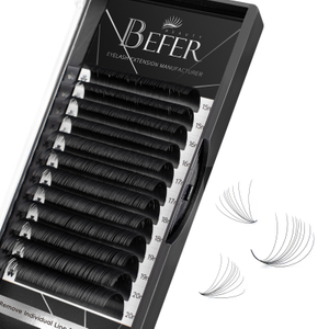 Eis&iacute;nteachta&iacute; Eyelash 0.07D Measc&aacute;n-15-20mm Easy Fan Imleabhar Lashes