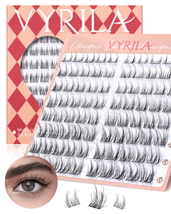 Jednotliv&eacute; řasy Clusters Lash D Curl Lash Clusters