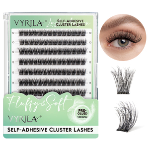 VYRILA selvkl&aelig;bende vippeklaser Ingen lim n&oslash;dvendig DIY Eyelash Extensions Pre Limed-Muse