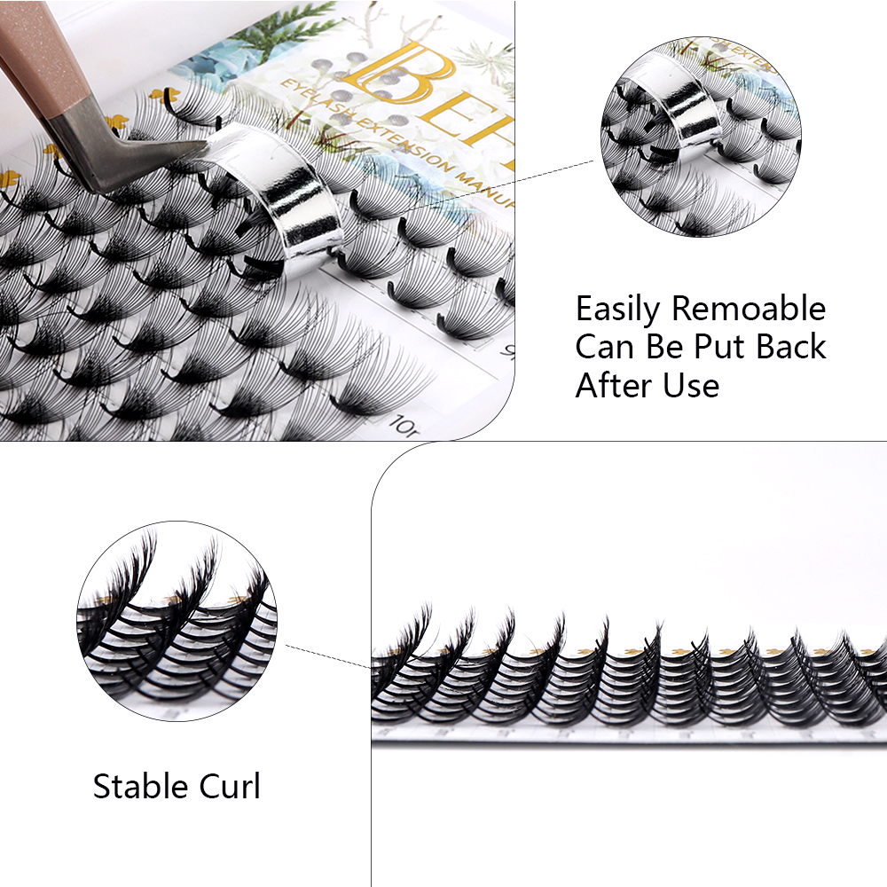 ملحقات الرموش D Curl ملحقات الرموش المصنوعة مسبقًا من المعجبين